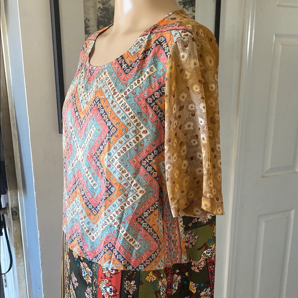 Anthropologie Tiny Patchwork Sheath Pencil Dress - image 3